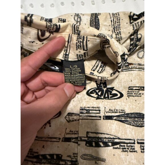 Vintage PNB Nation Short Sleeve All Over Print Button Up Shirt Size L - Picture 4 of 5